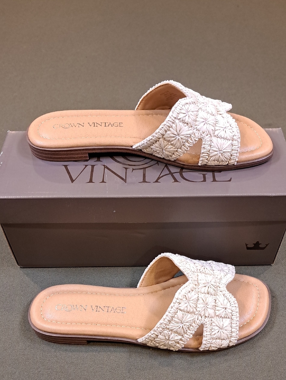 Crown Vintage Balerie Sandal - Color: French Vanilla - Size: 7